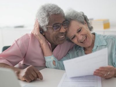Couple reviewing life cover